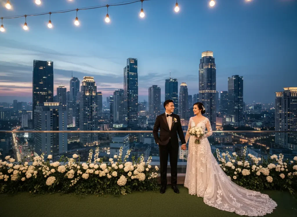 Rooftop wedding Jakarta