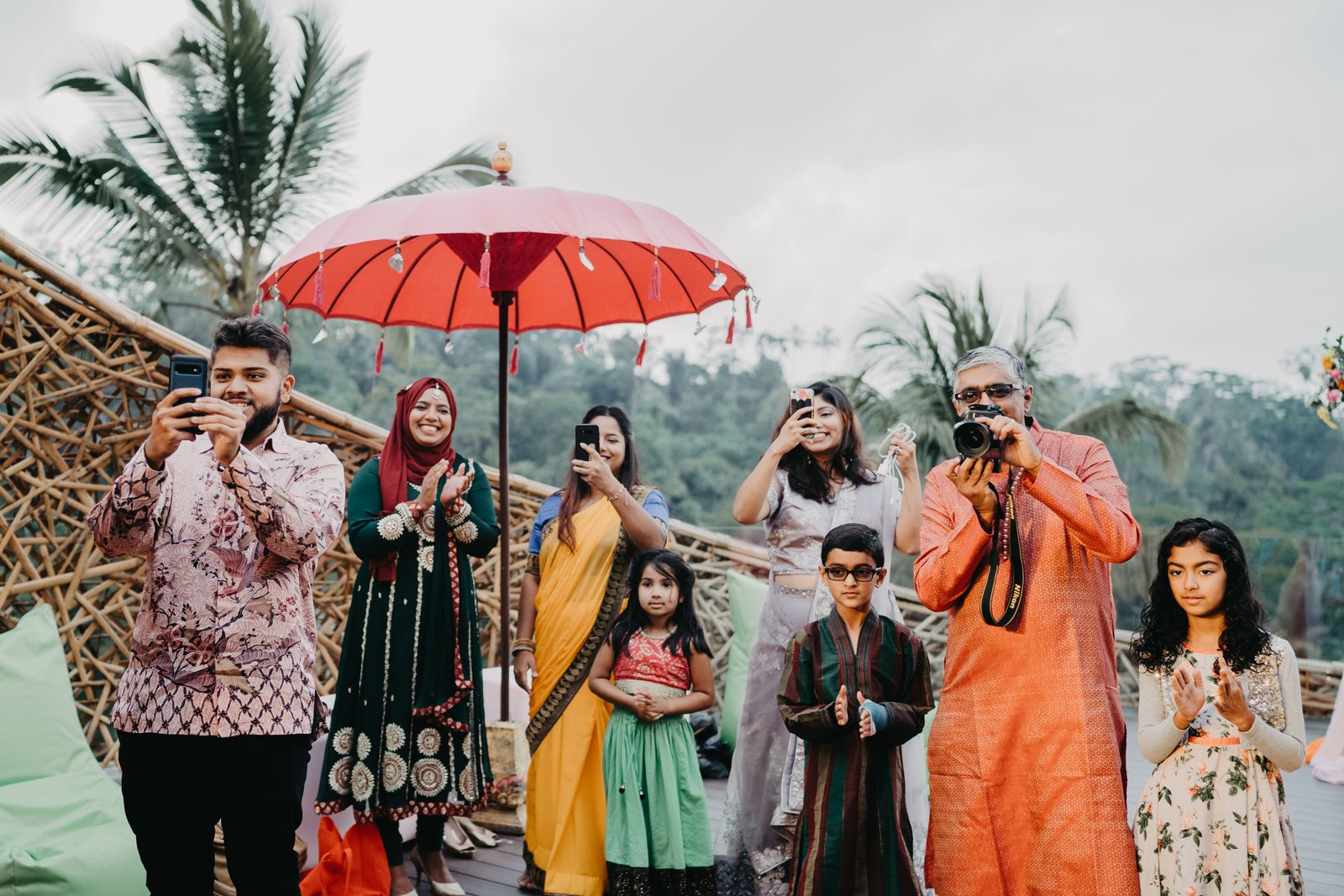 Indian wedding ritual with vibrant colors